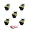 Service Caster 2 Inch Antique Brass Hooded Top Plate Ball Casters, 5PK SCC-TP01S20-POS-WA-5 - alternate 3